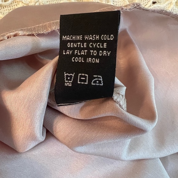 JAX (Black Label) – Cream/Off White Over Tan Crochet Lace Overlay Special Dress - Picture 17 of 17